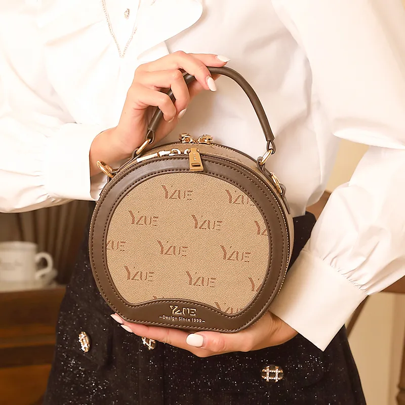 YZUE Pvc Crossbody Bag Women's Coffee-3