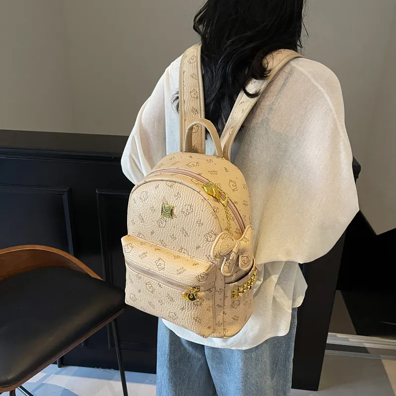 YZUE PU Backpack Women's Multicolor-5