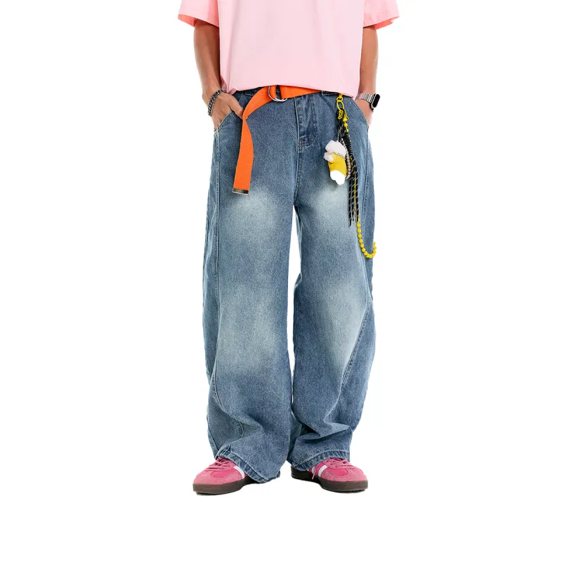 V37 Jeans Unisex Blue-2