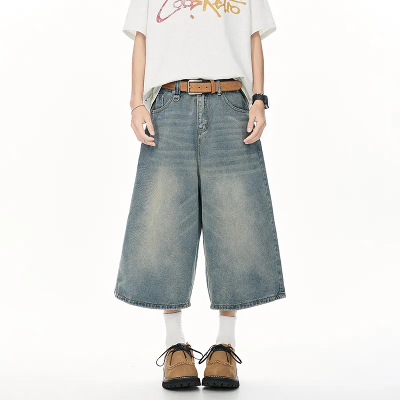 V37 Denim Shorts Unisex-9