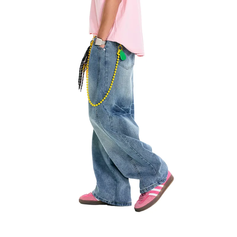 V37 Jeans Unisex Blue-1