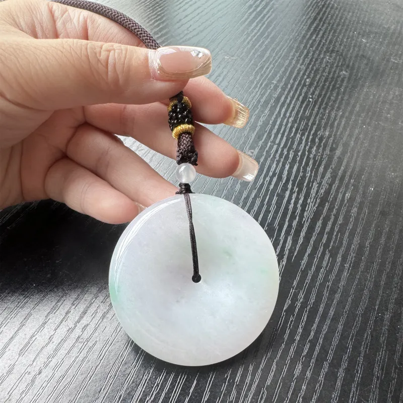 Cui Hengxiang Glutinous Jade Pendants Unisex-3