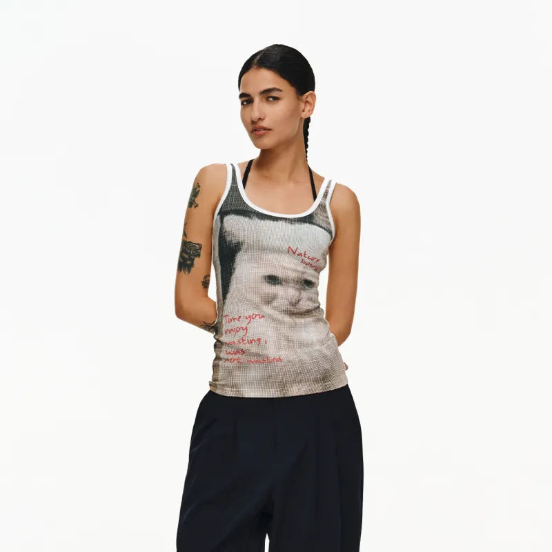 Atry Tank Tops Women's White-5