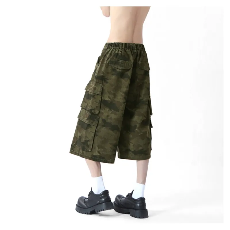 SOLIDITY Cargo Shorts Unisex Camouflage-4