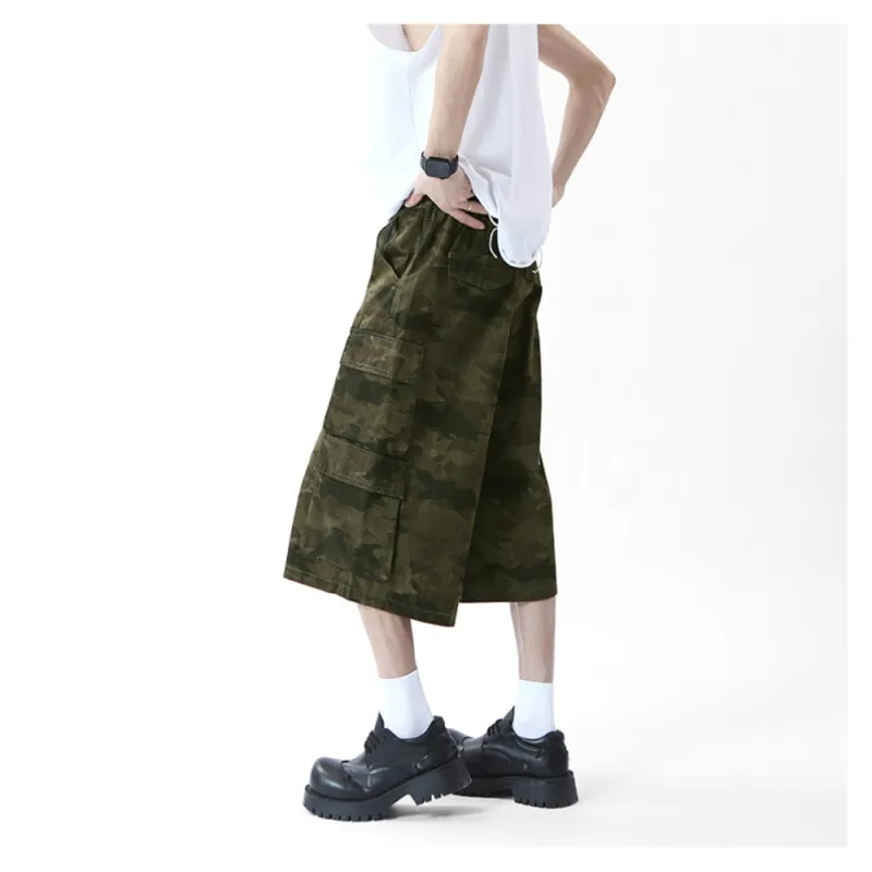 SOLIDITY Cargo Shorts Unisex Camouflage-3