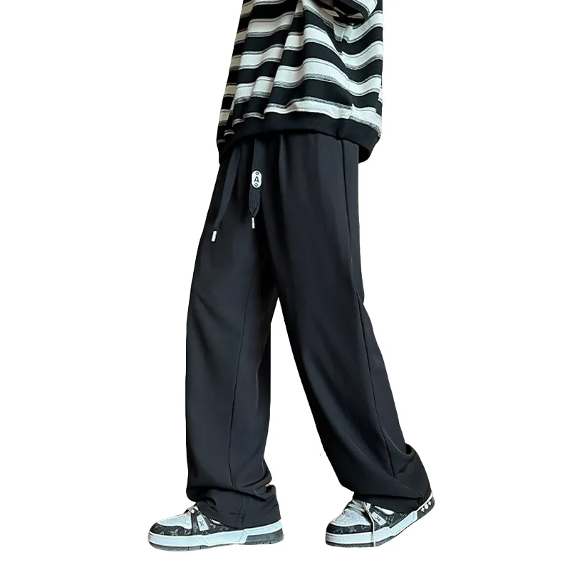 SOLIDITY Casual Pants Unisex Black-2