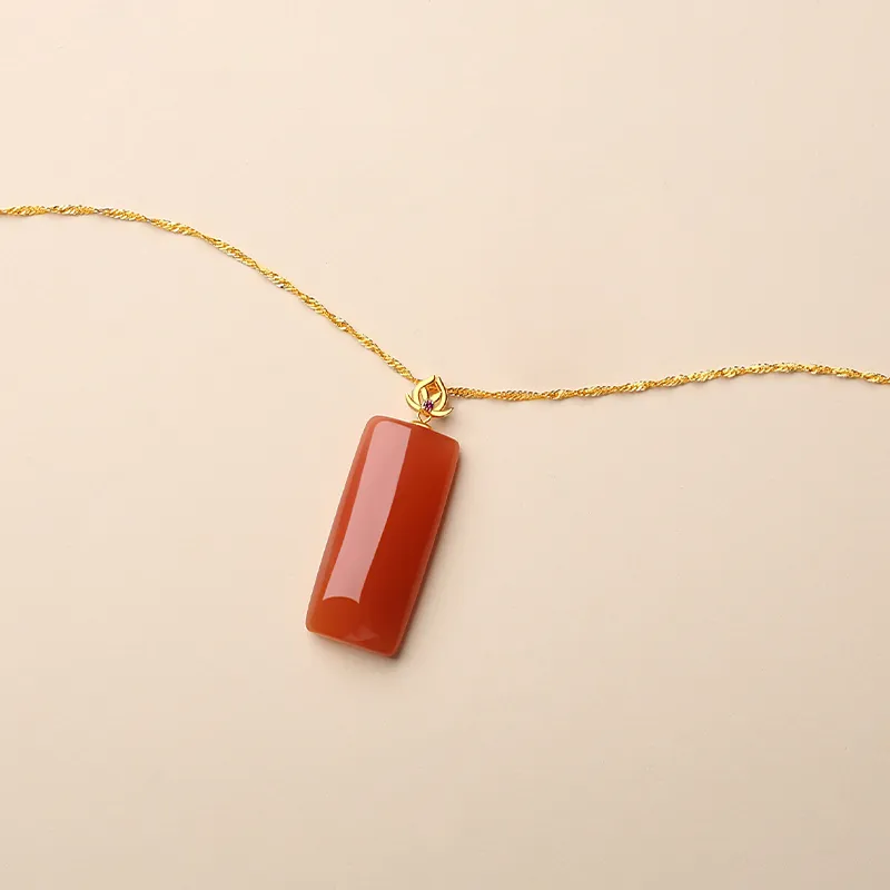 QIAOWUQIAONV Southern Red Agate Necklaces Women's-4