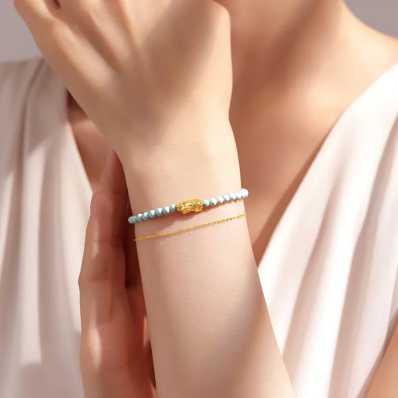 QIAOWUQIAONV Turquoise Bracelets Women's-6