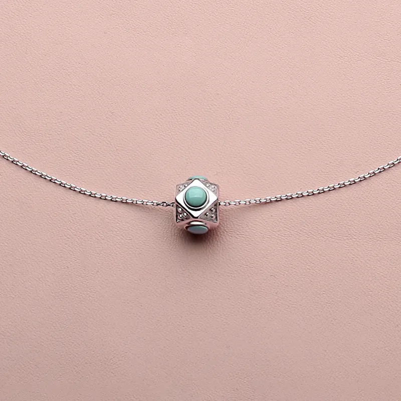 QIAOWUQIAONV Turquoise Necklaces Women's-3
