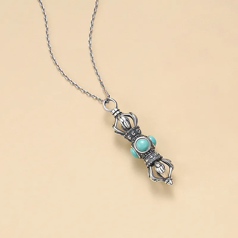 QIAOWUQIAONV Turquoise Necklaces Women's-2