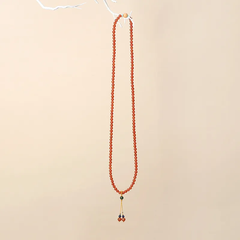 QIAOWUQIAONV Southern Red Agate Necklaces Women's-5