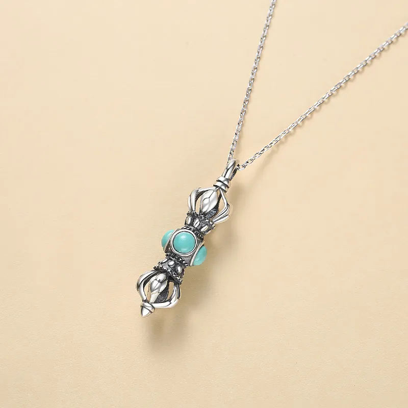 QIAOWUQIAONV Turquoise Necklaces Women's-3