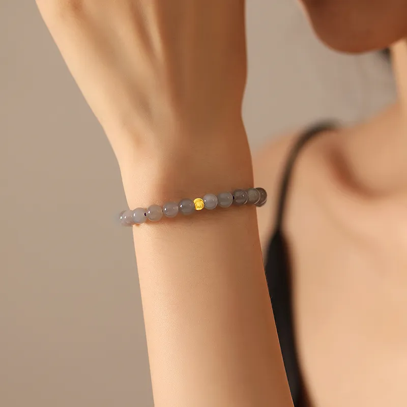 QIAOWUQIAONV Bracelets Smoky Purple Women's-4