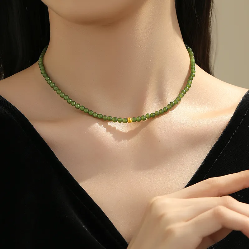 QIAOWUQIAONV Necklaces Jasper Women's-5