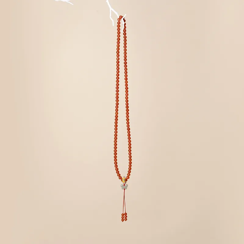 QIAOWUQIAONV Southern Red Agate Necklaces Women's-4
