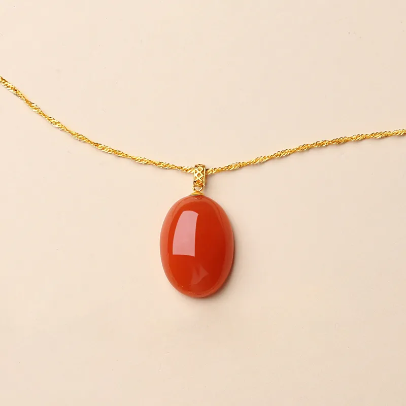 QIAOWUQIAONV Southern Red Agate Necklaces Women's-4