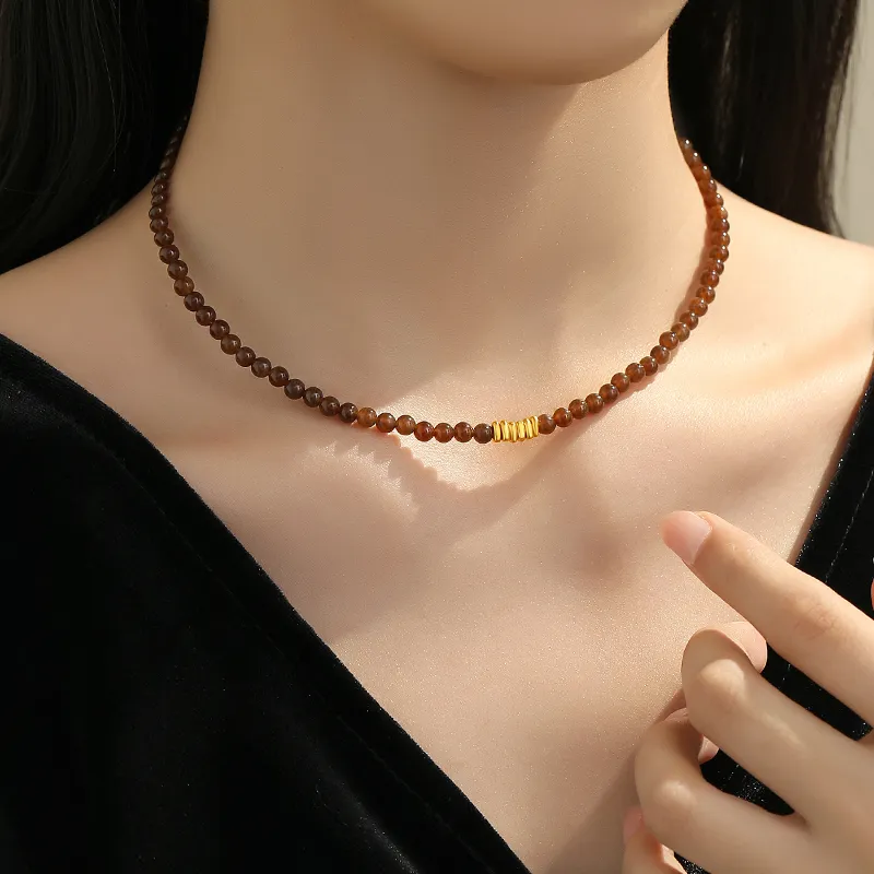 QIAOWUQIAONV Hetian Jade Necklaces Sugar Jade Women's-3