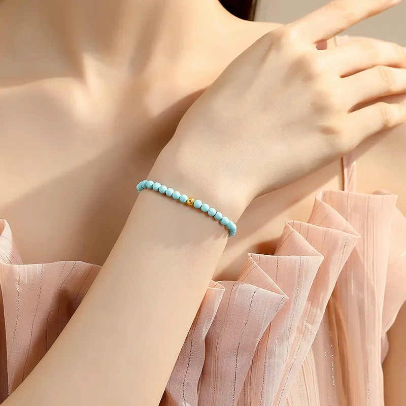 QIAOWUQIAONV Turquoise Bracelets Women's-7