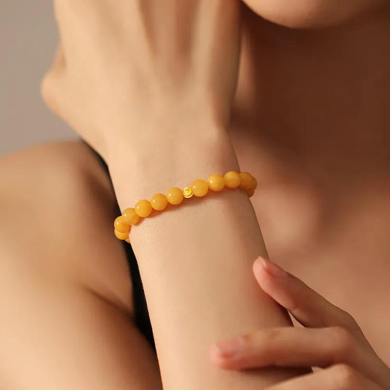 QIAOWUQIAONV Beeswax Bracelets Women's-3