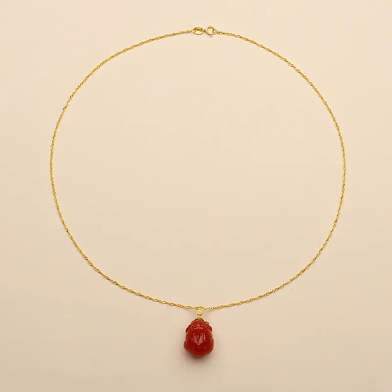 QIAOWUQIAONV Southern Red Agate Necklaces Women's-4