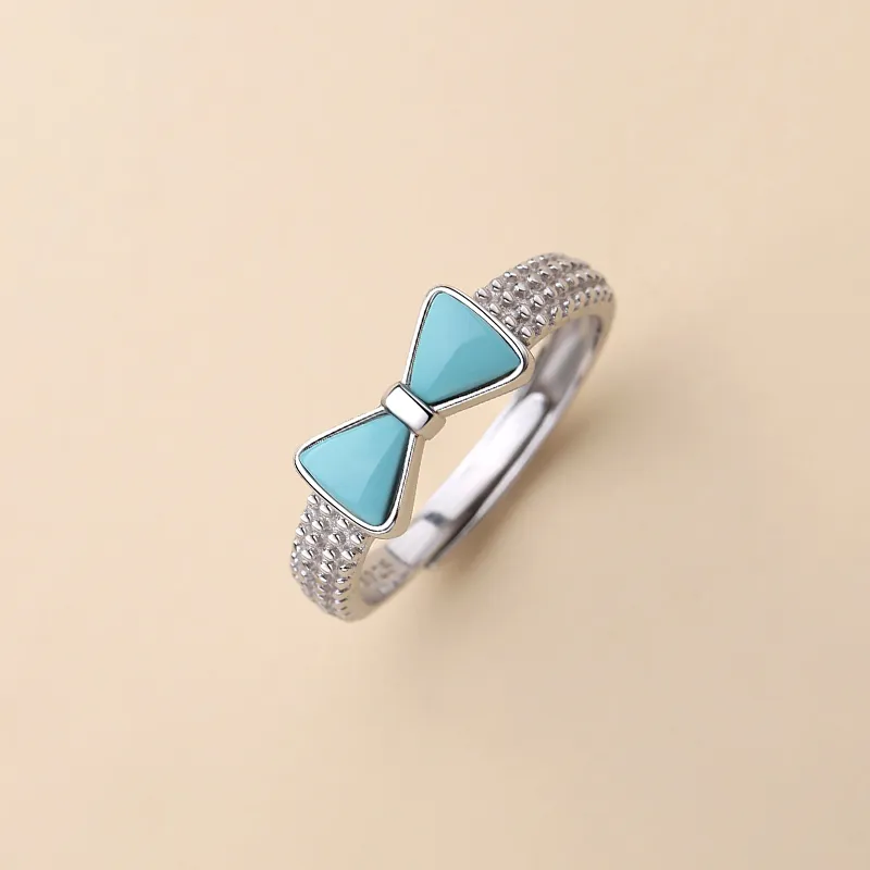 QIAOWUQIAONV Turquoise Rings Women's-2