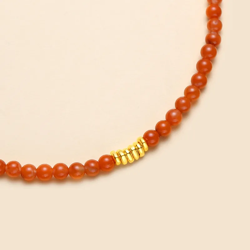 QIAOWUQIAONV Southern Red Agate Necklaces Women's-3
