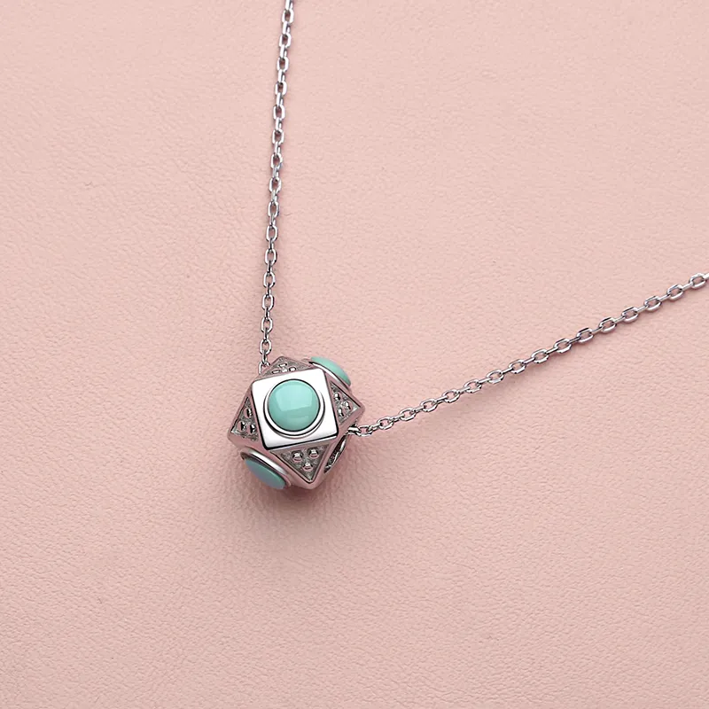 QIAOWUQIAONV Turquoise Necklaces Women's-1