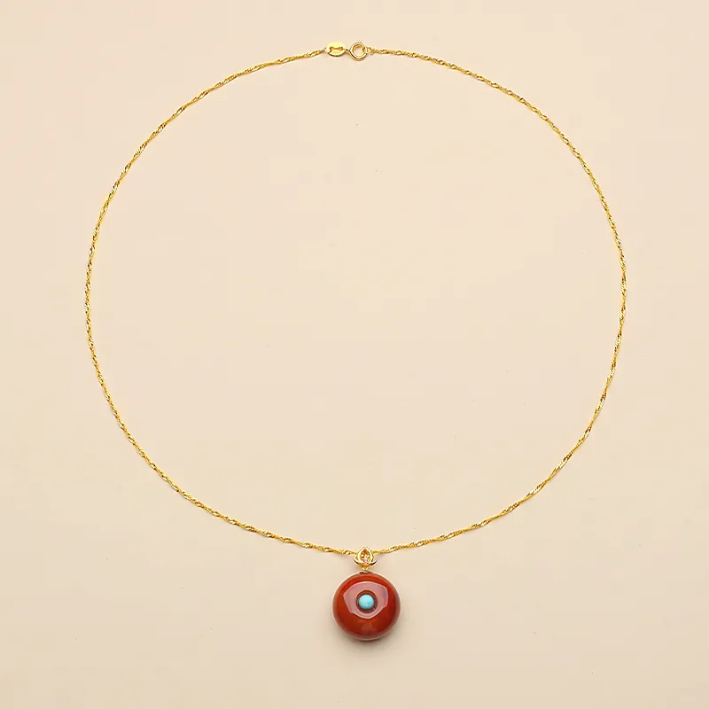 QIAOWUQIAONV Southern Red Agate Necklaces Women's-4