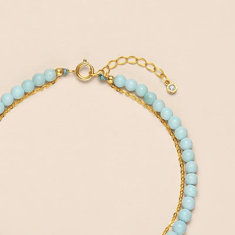 QIAOWUQIAONV Turquoise Bracelets Women's-4