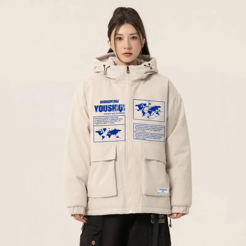 YOUSHIQI Puffer Jackets Unisex-3