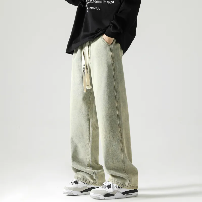 YOUSHIQI Jeans Unisex Light Blue-13