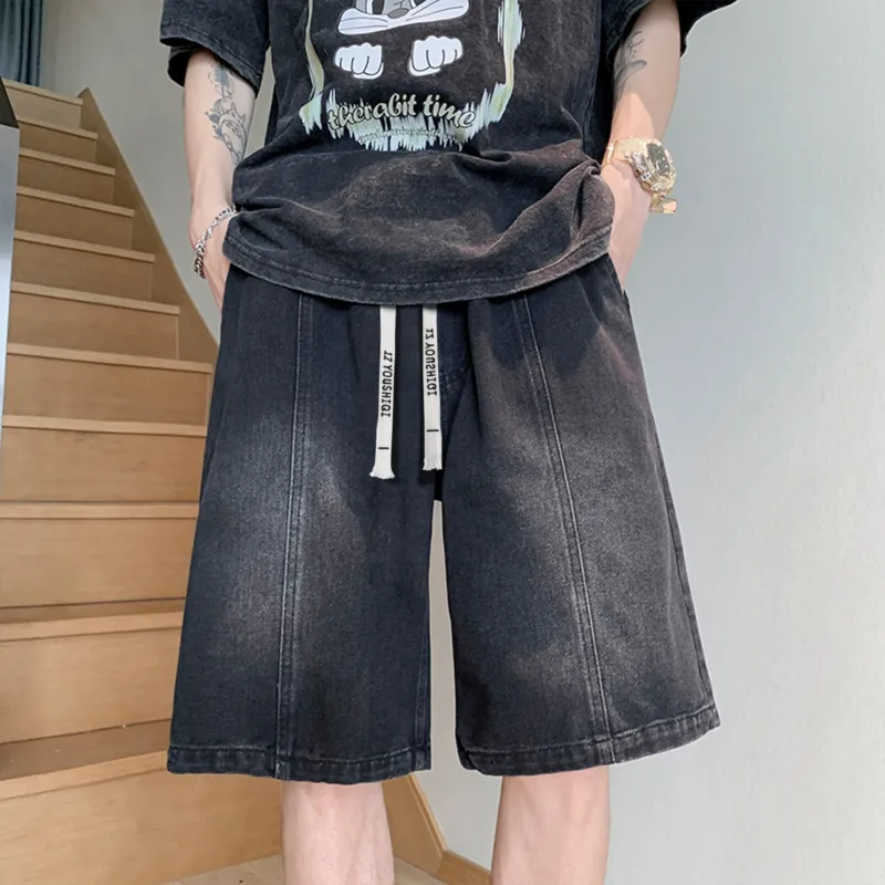 YOUSHIQI Denim Shorts Unisex-8