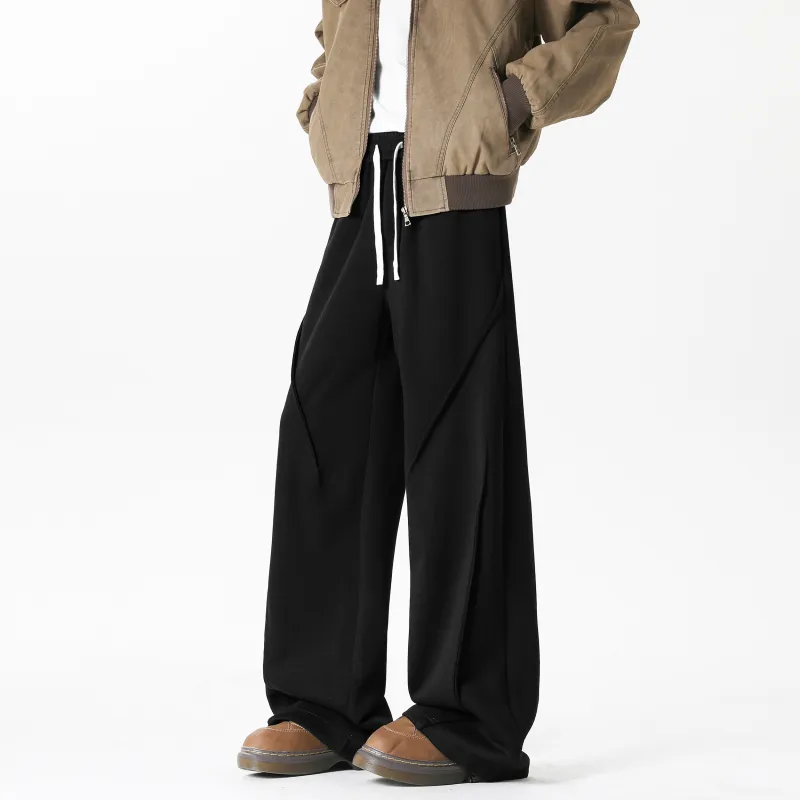 YOUSHIQI Casual Pants Unisex Black-5