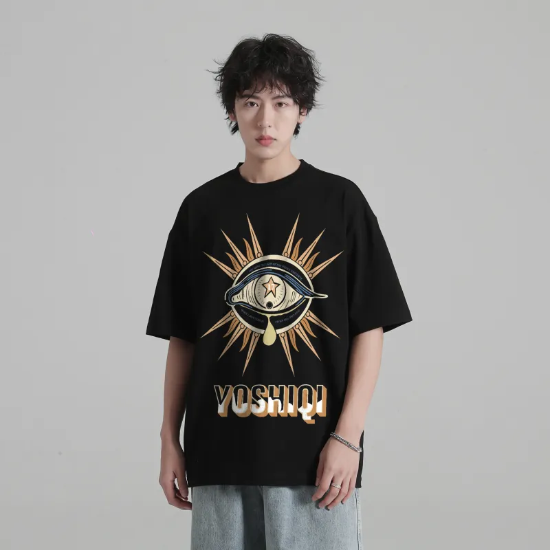 YOUSHIQI Devil-Print Unisex T-shirt-2