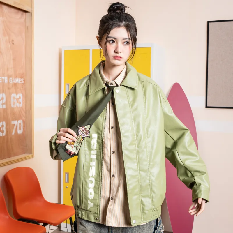 YOUSHIQI Leather Jackets Unisex-1