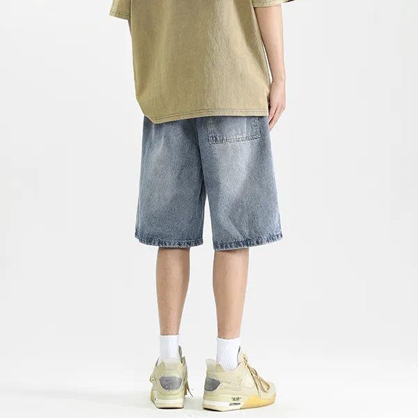 YOUSHIQI Denim Shorts Unisex-18