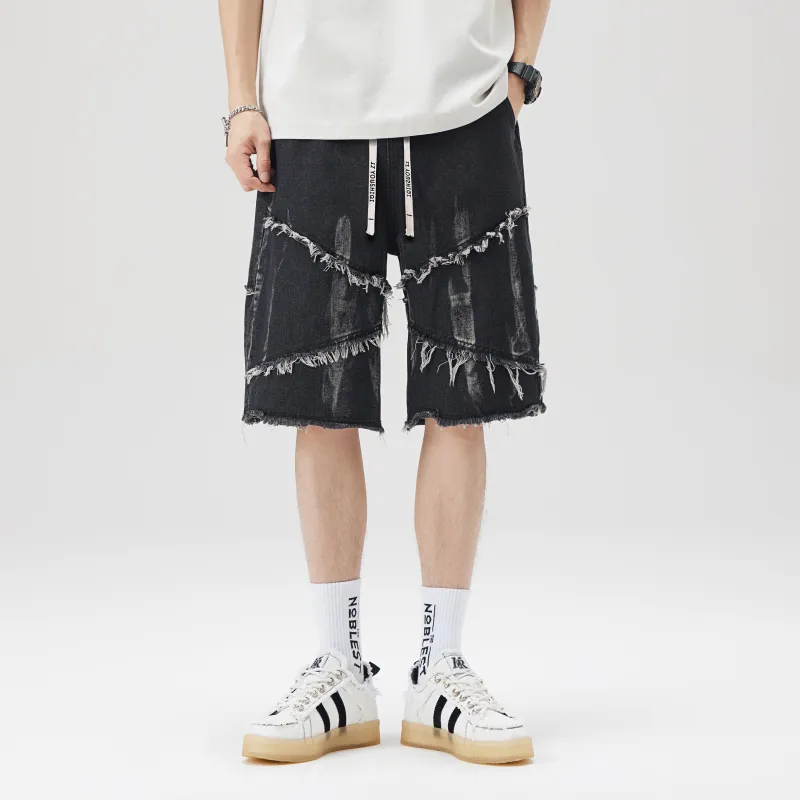 YOUSHIQI Denim Shorts Unisex-2