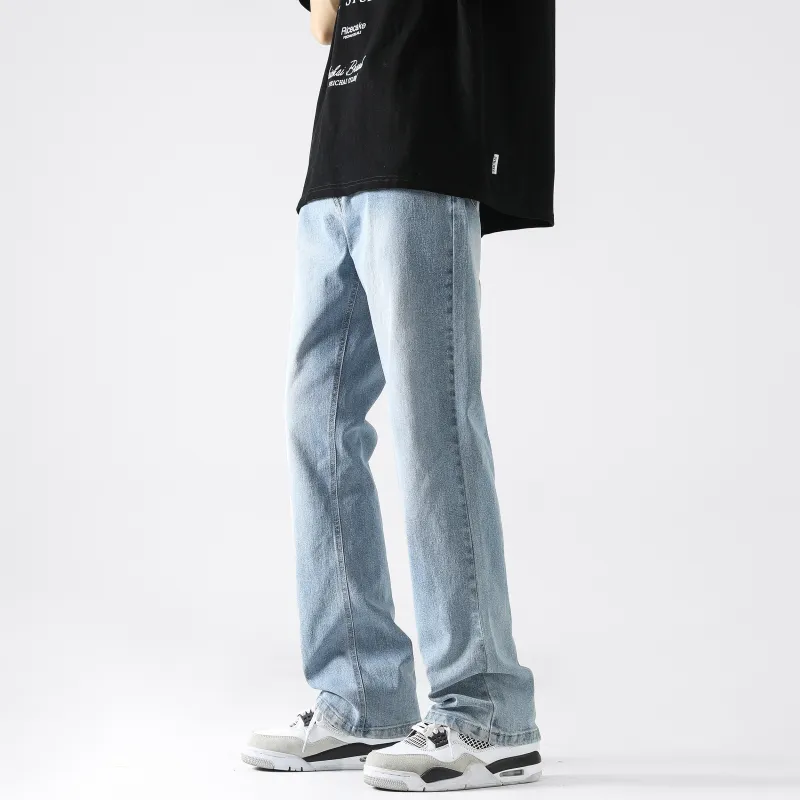 YOUSHIQI Jeans Unisex Yellow Mud-8