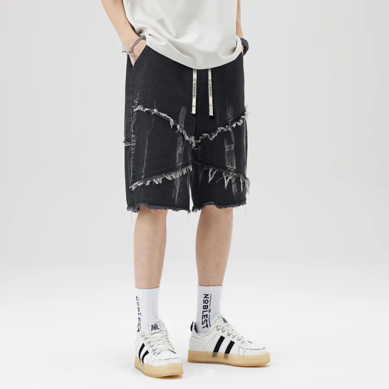 YOUSHIQI Denim Shorts Unisex-5