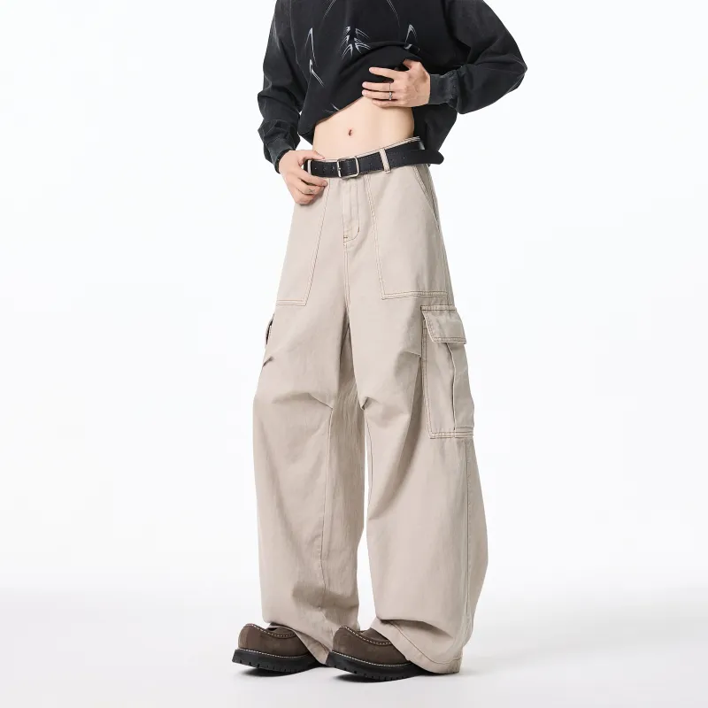 YOUSHIQI Jeans Unisex Dark Gray-7
