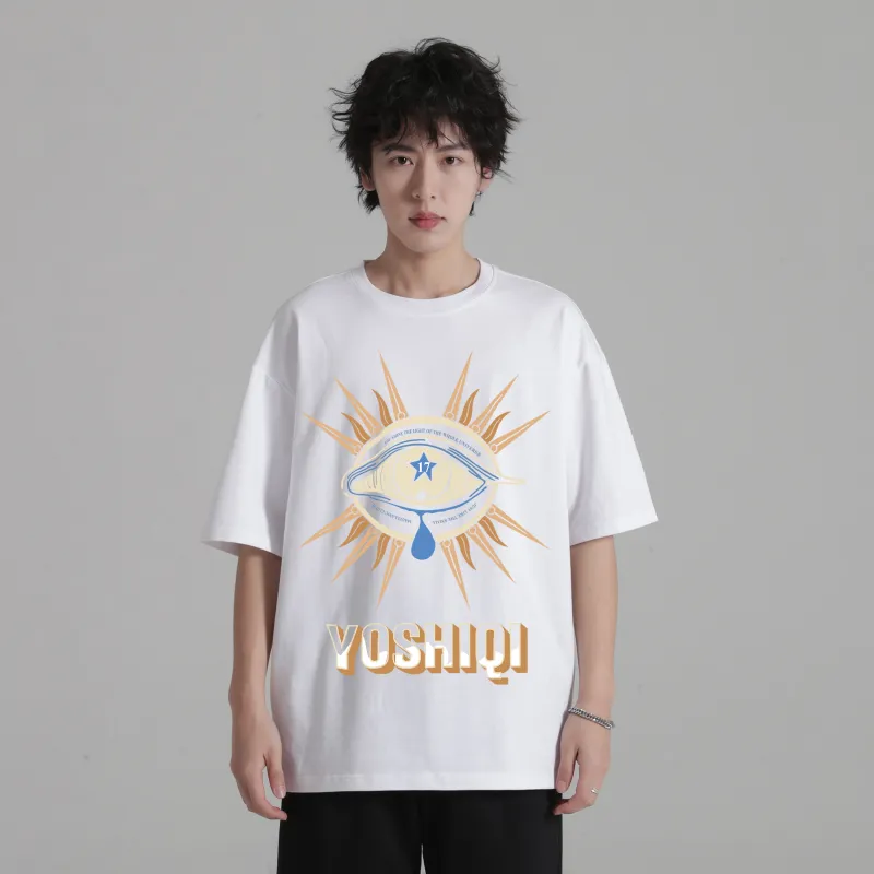 YOUSHIQI Devil-Print Unisex T-shirt-11