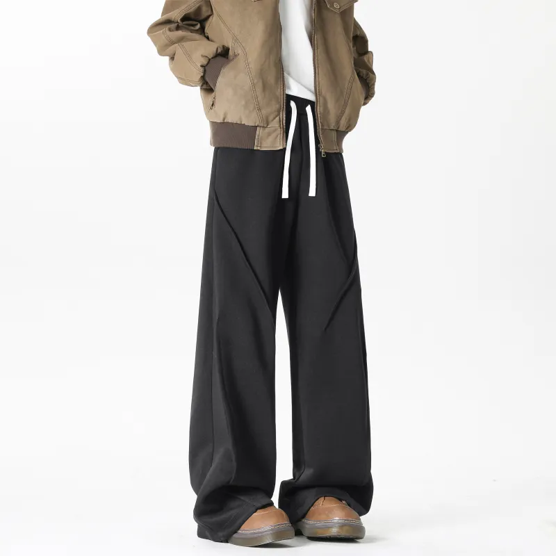 YOUSHIQI Casual Pants Unisex Black-27