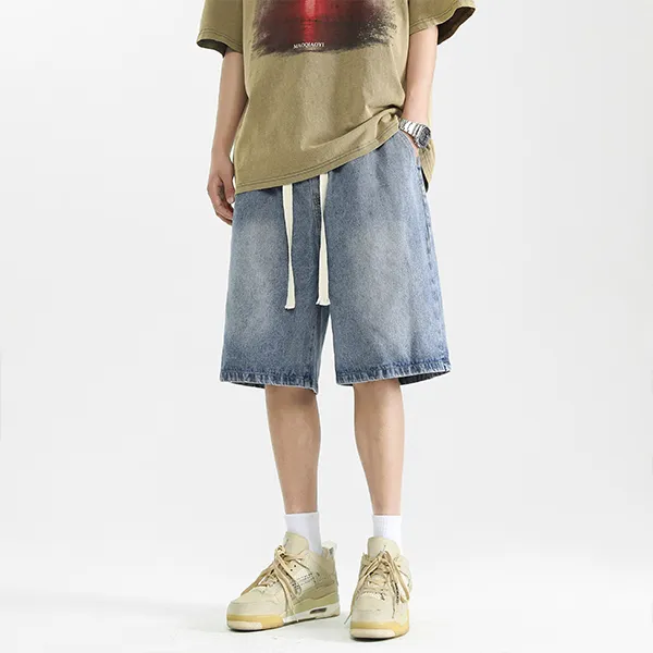 YOUSHIQI Denim Shorts Unisex-17