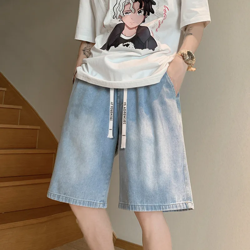 YOUSHIQI Denim Shorts Unisex-3