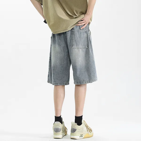 YOUSHIQI Denim Shorts Unisex-13