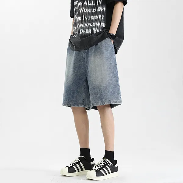 YOUSHIQI Denim Shorts Unisex-2