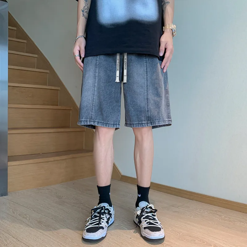 YOUSHIQI Denim Shorts Unisex-14