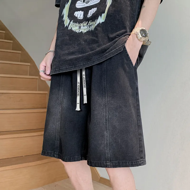 YOUSHIQI Denim Shorts Unisex-7