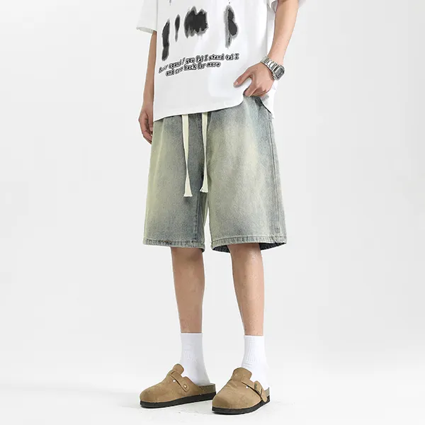 YOUSHIQI Denim Shorts Unisex-7