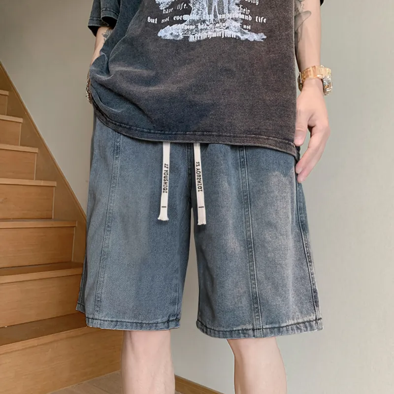 YOUSHIQI Denim Shorts Unisex-15